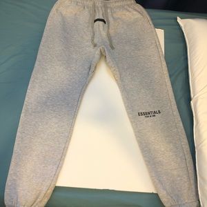 BRAND NEW - ESSENTIALS LARGE GRAY JOGGERS -